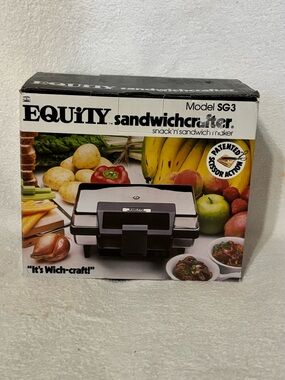 VintageEQUITY Model SG3 Sandwichcrafter Snack & Sandwich Maker - Stainless/Black